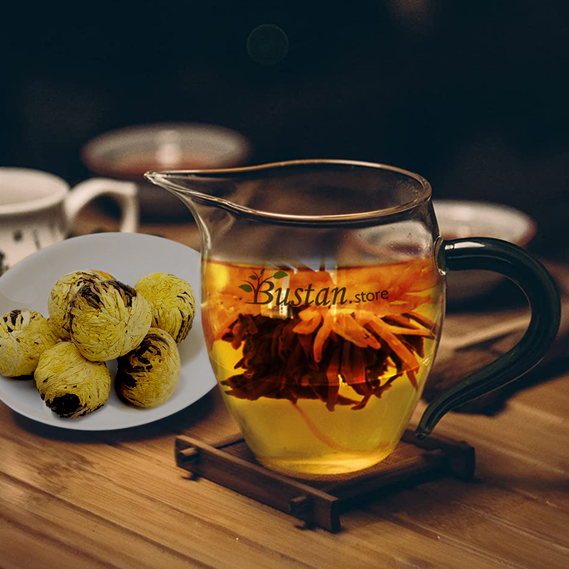 Wholesale 500g Chrysanthemum Hydrangea Black Tea – Hand-Rolled Floral Blooming Balls | Bustan.store