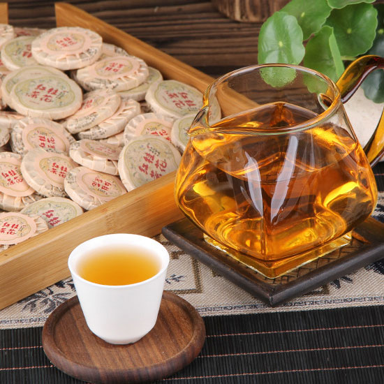 Wholesale 500g Osmanthus Black Tea Mini Cake | Bustan.store