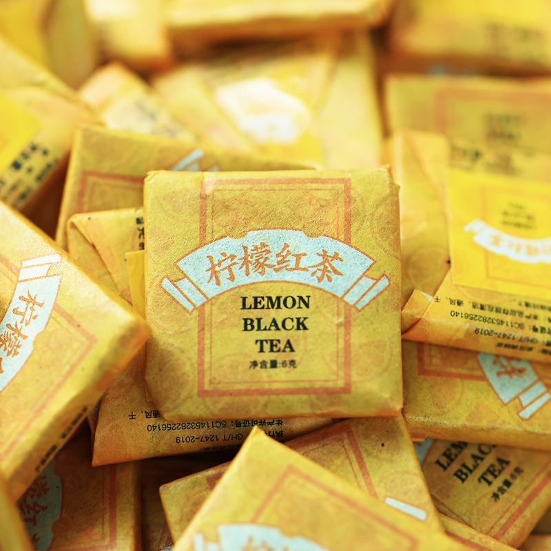Wholesale 500g Lemon Black Tea Mini Square | Bustan.store
