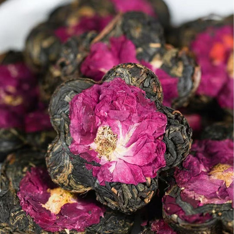 Wholesale 500g Yunnan Rose Black Tea Plum Blossom Cake | Bustan.store