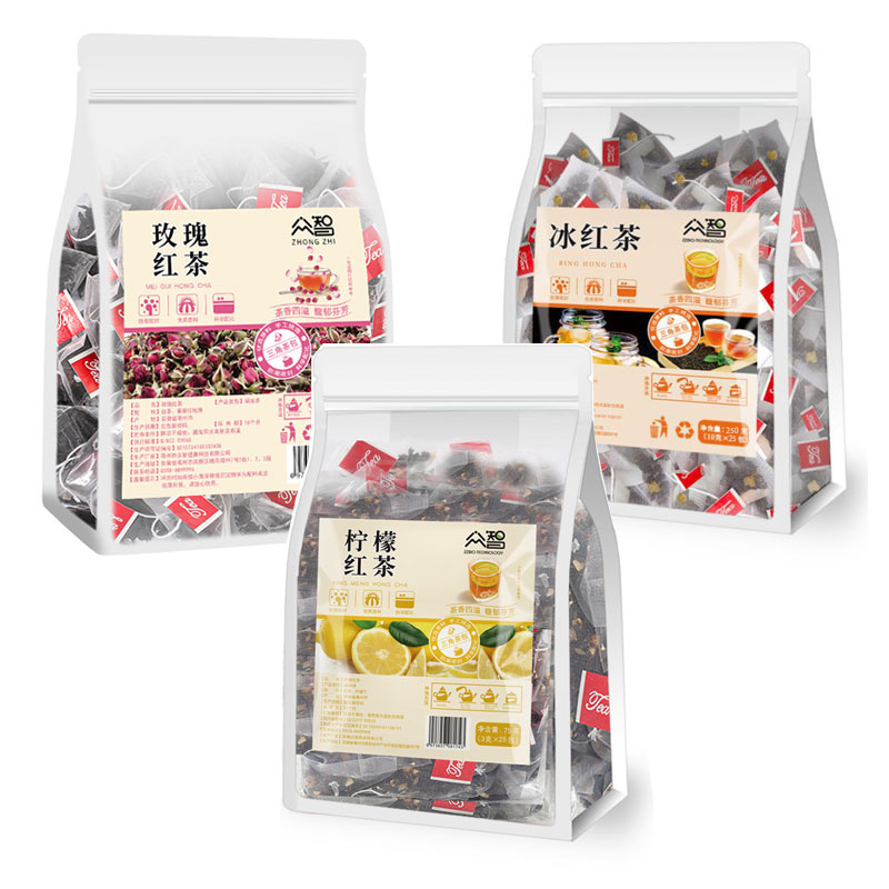 3-Flavor Black Tea Sampler – 75 Pyramid Tea Bags, Mixed Flavored Black Tea | Bustan.store