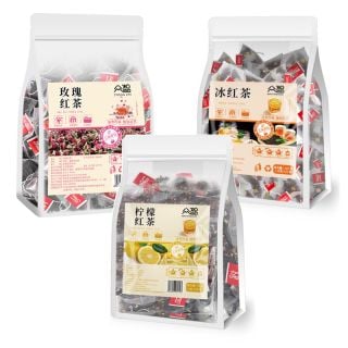 3-Flavor Black Tea Sampler – 75 Pyramid Tea Bags, Mixed Flavored Black Tea | Bustan.store