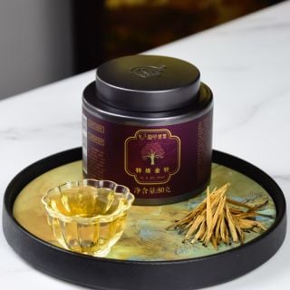 Premium Honey Aroma Golden Needle Yunnan Black Tea – Small Round Can | Bustan.store