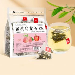 Peach Oolong Flavored Tea – 20 Pyramid Tea Bags | Bustan.store