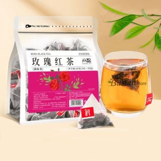 Rose Black Tea – 20 Pyramid Tea Bags, Flavored Tea | Bustan.store