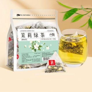 Jasmine Green Tea – 20 Pyramid Tea Bags, Scented Tea | Bustan.store