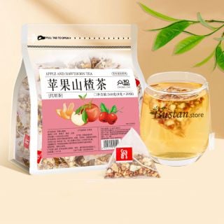Apple & Hawthorn Herbal Tea – 20 Pyramid Tea Bags | Bustan.store
