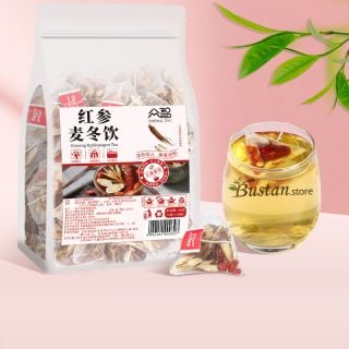 Red Ginseng & Ophiopogon Herbal Tea – 20 Pyramid Tea Bags | Bustan.store