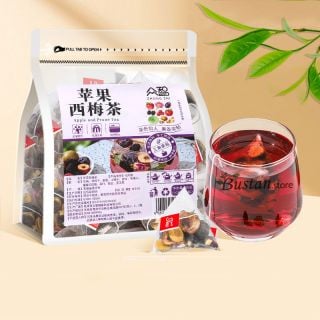 Apple & Prune Herbal Tea – 20 Pyramid Tea Bags | Bustan.store
