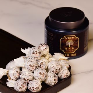 Pu'er Ripe Tea Jingjie 8g Dragon Ball Yiwu Royal Tribute Tea Producing Area