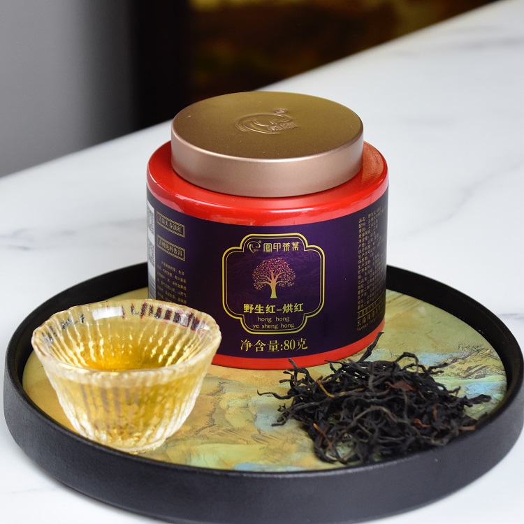 Roasted Wild Yunnan Black Tea – Small Round Can | Bustan.store