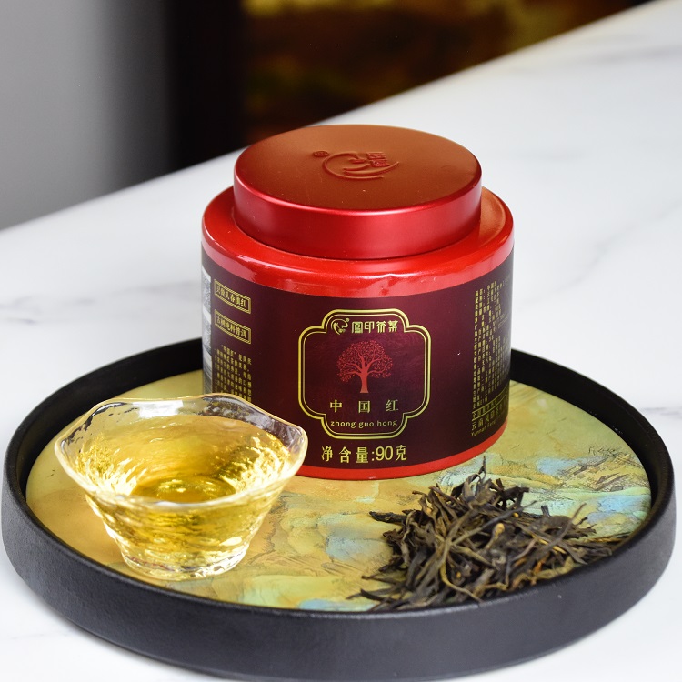 90g Premium China Red Yunnan Black Tea – Round Can | Bustan.store