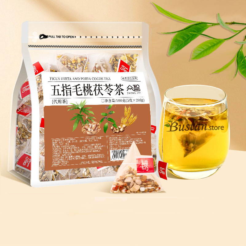 Five-Finger Fig Root & Poria Herbal Tea – 20 Pyramid Tea Bags