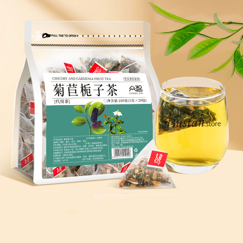 Chicory & Gardenia Herbal Tea – 20 Pyramid Tea Bags