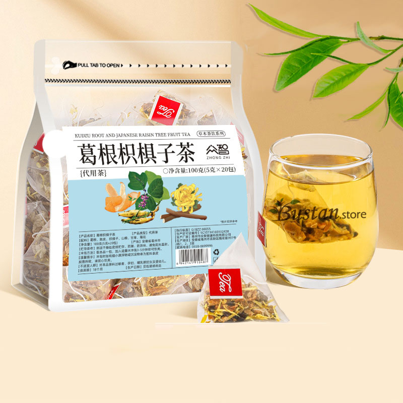 Kudzu Root & Hovenia Herbal Tea – 20 Pyramid Tea Bags