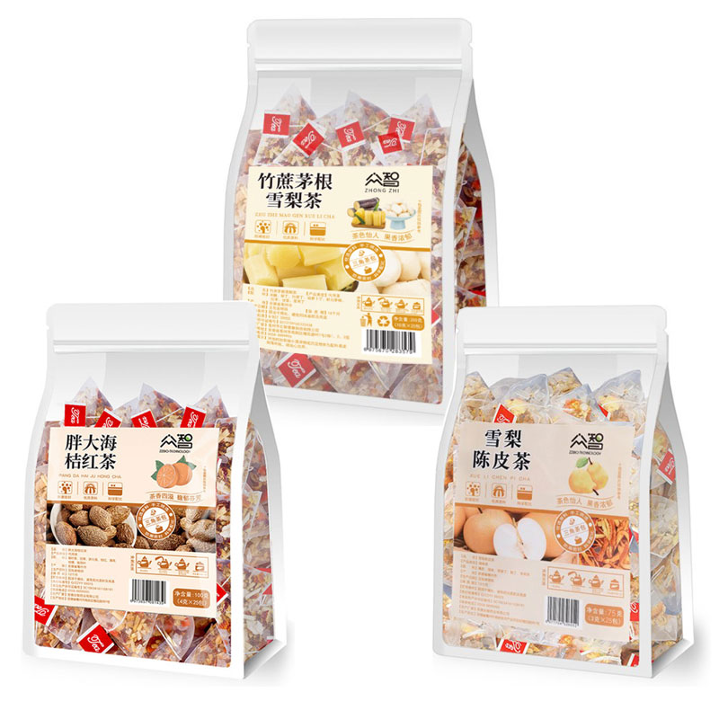 3-Flavor Herbal Throat Tea Sampler – 75 Pyramid Tea Bags, Mixed Herbal Tea | Bustan.store