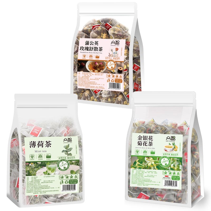 3-Flavor Herbal Throat Tea Sampler – 100 Pyramid Tea Bags | Bustan.store