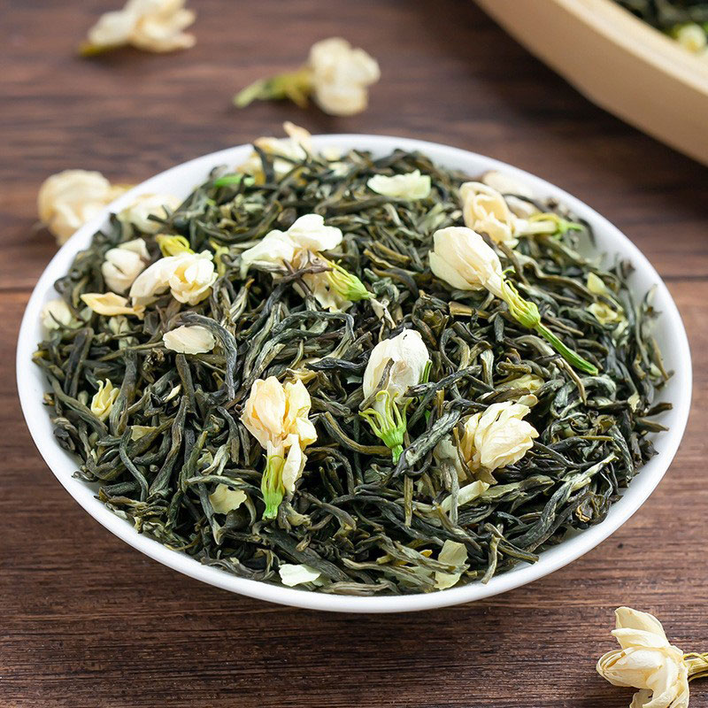 250 جرام شاي أخضر بالياسمين – نكهة قوية، علبة معدنية