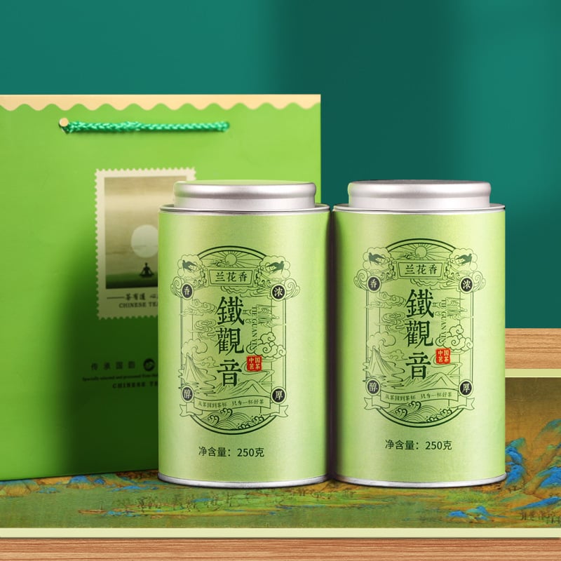 500g Anxi Tieguanyin Oolong Tea – 2 Cans, Bulk Loose Leaf | Bustan.store