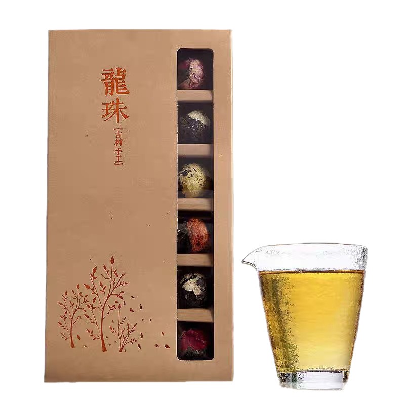 18-Piece Floral Raw Pu-erh Pearl Gift Box | Bustan.store